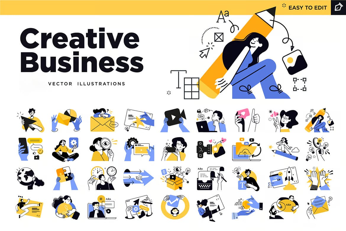 Creative Business Voncept Illustrations